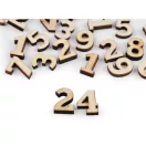 Adventi naptár készítéséhez alkalmas számok / 1-24 - természeti (1 zacskó)