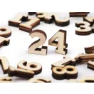Adventi naptár készítéséhez alkalmas számok / 1-24 - természeti (1 zacskó)