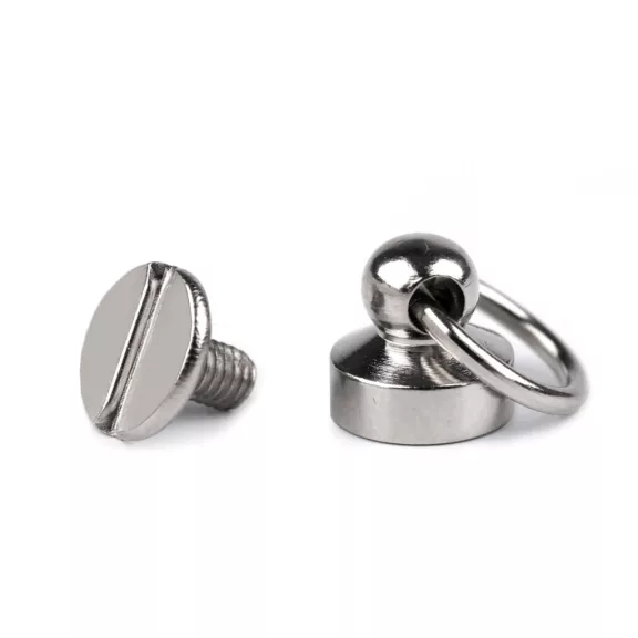 Nyeregszegecs csavar Ø8 mm karikával - 1 nikkel (100 pr) Nyeregszegecs csavar Ø8 mm karikával - 1 nikkel (100 pr)