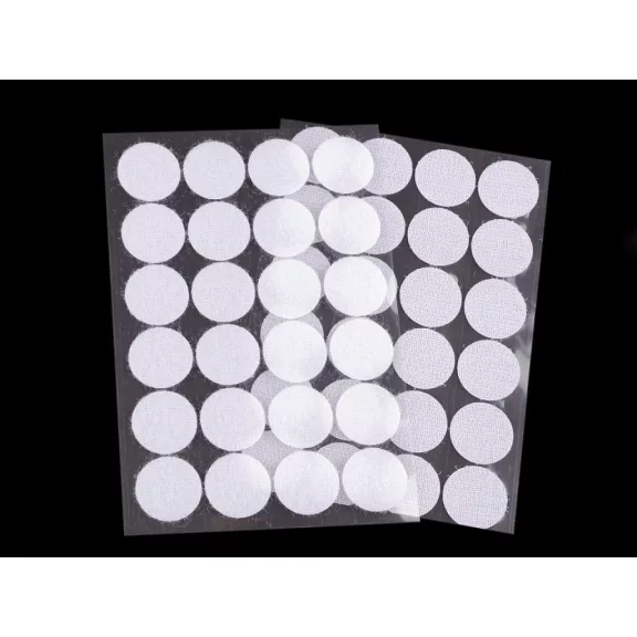 Tépőzár karika öntapadós Ø25 mm - 1 fehér (30 kártya) Tépőzár karika öntapadós Ø25 mm - 1 fehér (30 kártya)