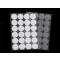 Tépőzár karika öntapadós Ø25 mm - 3 Transparent (1 lap)