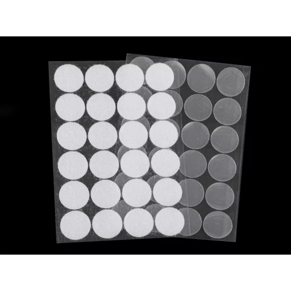 Tépőzár karika öntapadós Ø25 mm - 3 átlátszó (10 kártya) Tépőzár karika öntapadós Ø25 mm - 3 átlátszó (10 kártya)