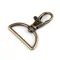 Fém forgós karabiner szélesség 30 mm-es befűző - 2 ósárgaréz (1 db-os csomagolás)