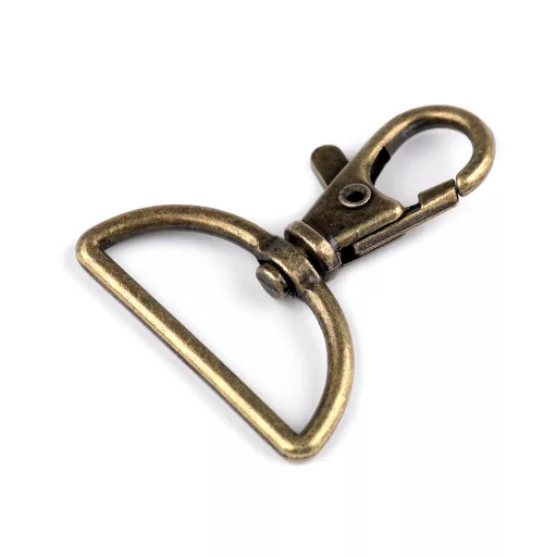 Fém forgós karabiner szélesség 30 mm-es befűző