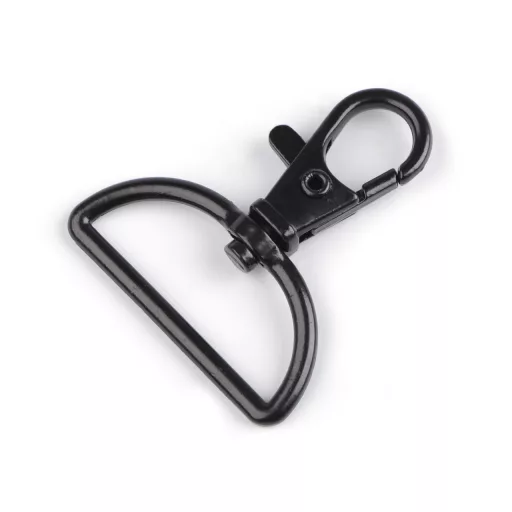 Fém forgós karabiner szélesség 30 mm-es befűző
