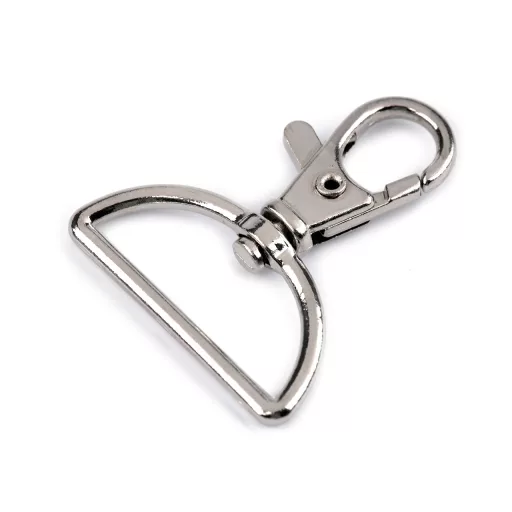 Fém forgós karabiner szélesség 30 mm-es befűző