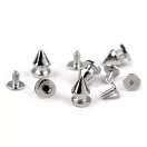 Dekoratív csavarvég / szegecs / kézitáska lábak Ø8 mm - nikkel (5 pár) Dekoratív csavarvég / szegecs / kézitáska lábak Ø8 mm - nikkel (5 pár)