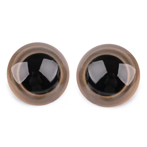 Nagy szemek biztosítékkal Ø45 mm - 2 sötét bézs (10 szett) Nagy szemek biztosítékkal Ø45 mm - 2 sötét bézs (10 szett)