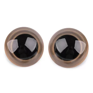   Nagy szemek biztosítékkal Ø45 mm - 2 sötét bézs (30 szett)