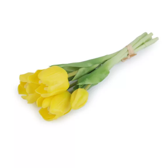 Mű tulipán csokor - 3 sárga (1 csokor) Mű tulipán csokor - 3 sárga (1 csokor)
