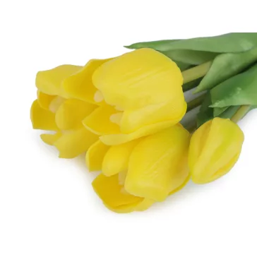 Mű tulipán csokor - 3 sárga (1 csokor)