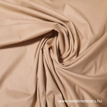   Light hazelnut brown cotton percale - fine cotton fabric 220 cm wide