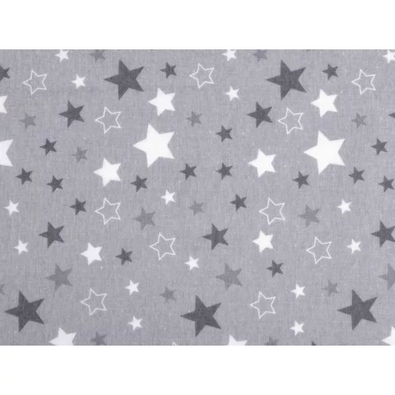 Cotton Flannel Fabric, Stars – grey Cotton Flannel Fabric, Stars – grey