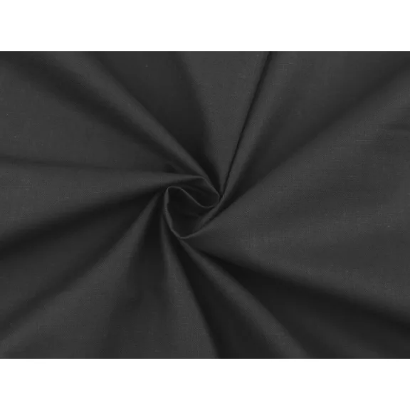 Egyszínű pamutvászon, 220 cm széles – fekete Egyszínű pamutvászon, 220 cm széles – fekete