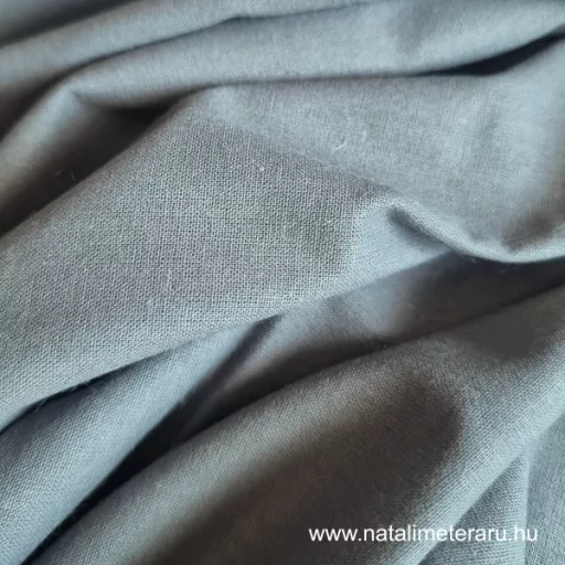 Kőszürke színű pamut perkál 220 cm széles
