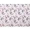 Cotton Fabric / Canvas, Flowers and Leaves – brownish