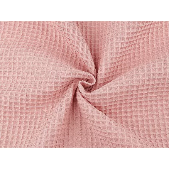 Cotton Waffle Fabric – powder pink Cotton Waffle Fabric – powder pink