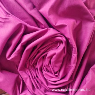 Fukszia színű pamut perkál 220 cm széles