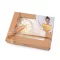 Szatén Beauty alvó készlet, huzat és scrunchie gumi - 2 világos krém (1 db-os csomagolás)