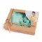 Szatén Beauty alvó készlet, huzat és scrunchie gumi - 17 menta (1 db-os csomagolás)