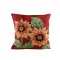 Sodort zsinórral bélelt gobelin párnahuzat 45x45 cm - 1 piros (1 db-os csomagolás)