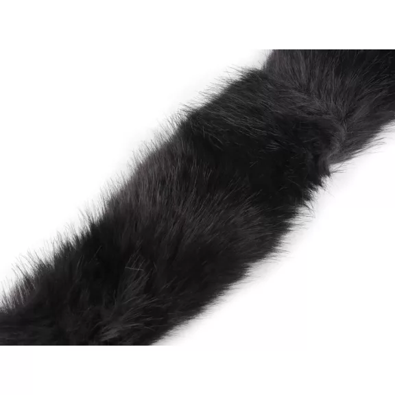 Dekorációs szőrme szélessége 9 cm - 4 antracit Dekorációs szőrme szélessége 9 cm - 4 antracit