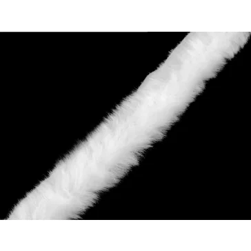   Műszörme díszítő szegő csík széles 1,5 cm ruházati - 1 Off White 