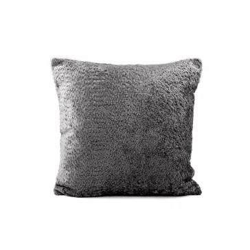   Párnahuzat plüss 45x45 cm - 4 szürke (1 db-os csomagolás)