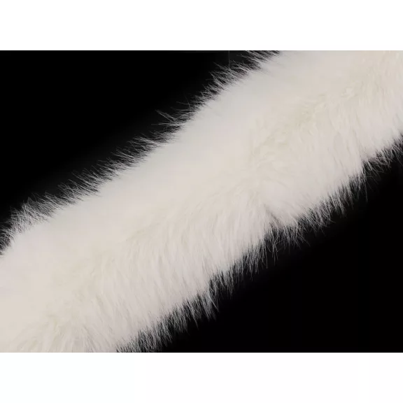 Szőŕös szalag műszörme szőr 9 cm - 1 Off White Szőŕös szalag műszörme szőr 9 cm - 1 Off White