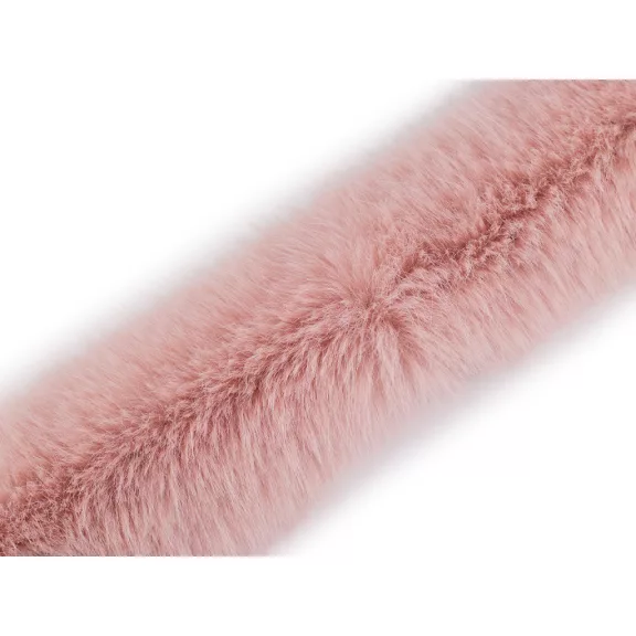 Szőŕös szalag műszörme szőr 9 cm - 3 púderrózsaszín Szőŕös szalag műszörme szőr 9 cm - 3 púderrózsaszín