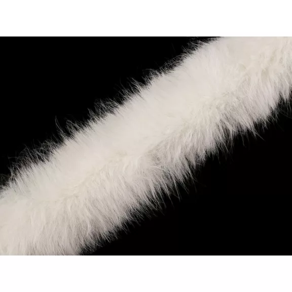 Bevarható gömbölyű műszörme 7 cm varrható - 1 Off White Bevarható gömbölyű műszörme 7 cm varrható - 1 Off White