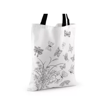  Textil táska festhető 37x45 cm - Off White (3 db-os csomagolás)