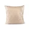 Hímzett párnahuzat 45x45 cm - 2 világos bézs arany (2 db-os csomagolás)