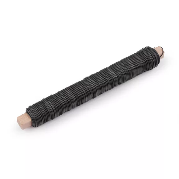 Kötöző drót Ø0,65 mm 100 g - 3 fekete (1 db-os csomagolás) Kötöző drót Ø0,65 mm 100 g - 3 fekete (1 db-os csomagolás)