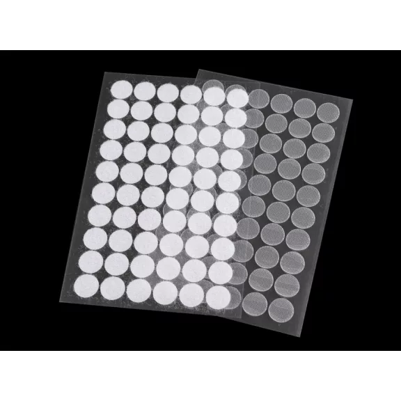 Tépőzár karika öntapadós Ø15 mm átlátszó - Transparent (1 lap) Tépőzár karika öntapadós Ø15 mm átlátszó - Transparent (1 lap)