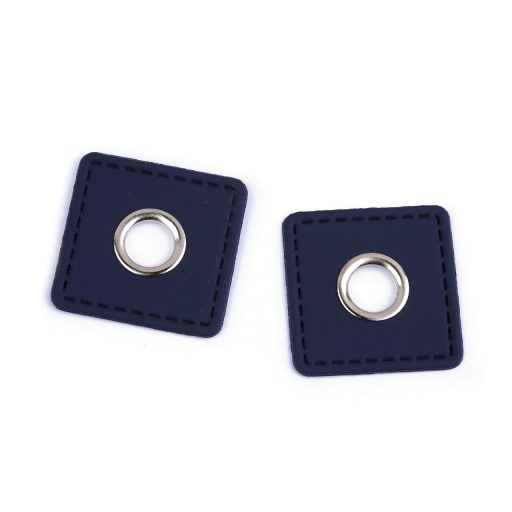 Ringli bőr négyzett rávarrásra 10 mm