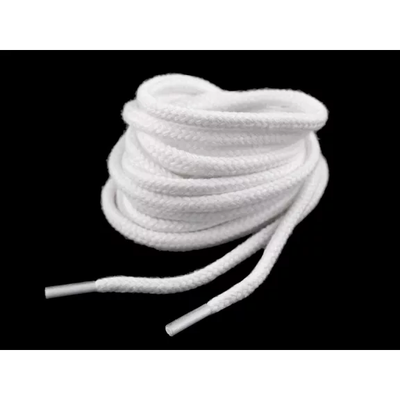 Pamut cipőfűző hossza 120 cm - 1 fehér (2 db-os csomagolás) Pamut cipőfűző hossza 120 cm - 1 fehér (2 db-os csomagolás)