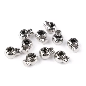   Rugós, zsinór szabályozó, zsinórvég 14x18 mm - 1 nikkel (100 db-os csomagolás)