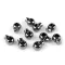 Rugós, zsinór szabályozó, zsinórvég 14x18 mm - 3 nikkel fekete (4 db-os csomagolás)