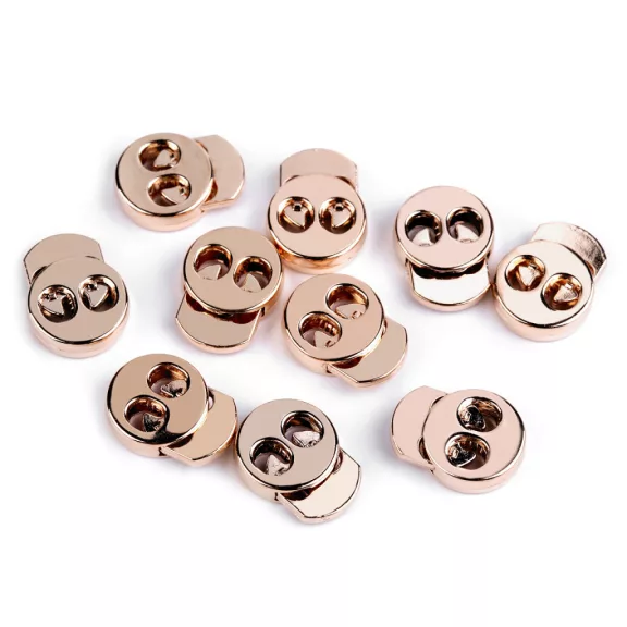 Rugós, zsinór szabályozó, zsinórvég 15x18 mm malacka - 2 rózsaarany (4 db-os csomagolás) Rugós, zsinór szabályozó, zsinórvég 15x18 mm malacka - 2 rózsaarany (4 db-os csomagolás)