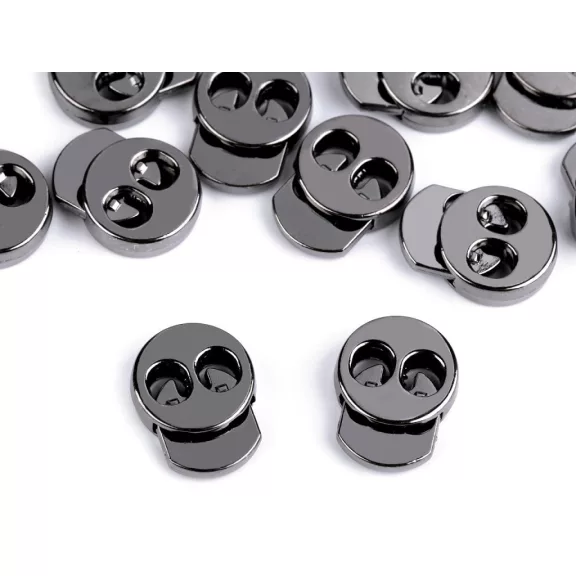 Rugós, zsinór szabályozó, zsinórvég 15x18 mm malacka - 3 nikkel fekete (100 db-os csomagolás) Rugós, zsinór szabályozó, zsinórvég 15x18 mm malacka - 3 nikkel fekete (100 db-os csomagolás)
