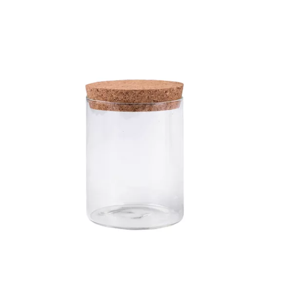 Üvegcse / tégely parafa dugóval - 1 (80x100 mm) Transparent (1 fiola) Üvegcse / tégely parafa dugóval - 1 (80x100 mm) Transparent (1 fiola)