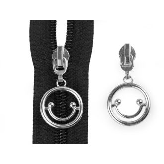 Cipzár húzóka spirál cipzárhoz No 5 szmájli