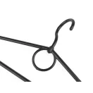 Forgó fejű műanyag vállfa 40 cm - 1 fehér (10 db-os csomagolás)