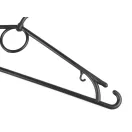 Forgó fejű műanyag vállfa 40 cm - 1 fehér (30 db-os csomagolás) Forgó fejű műanyag vállfa 40 cm - 1 fehér (30 db-os csomagolás)
