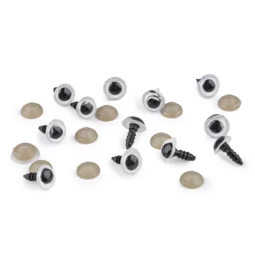Biztonsági szemm Ø10 mm 2.osztály - 4 fehér (60 szett)