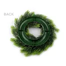 Karácsonyi havas koszorú Ø35 cm - élénkzöld (3 db-os csomagolás)