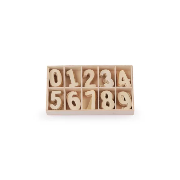 Fa számok dobozban - 2 (2.7cm) természetes világos (3 box) Fa számok dobozban - 2 (2.7cm) természetes világos (3 box)
