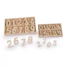 Fa számok dobozban - 2 (2.7cm) természetes világos (3 box) Fa számok dobozban - 2 (2.7cm) természetes világos (3 box)