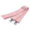 Textil táskapánt / táska heveder karabinerrel szélessége 3,8 cm - 25 púderrózsaszín szív (1 db-os csomagolás)